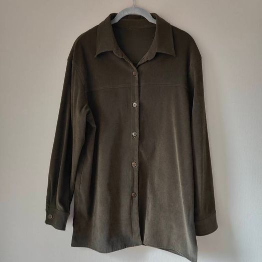 Women's Khaki Suede Shirt/jacket, Size M