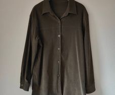Women's Khaki Suede Shirt/jacket, Size M