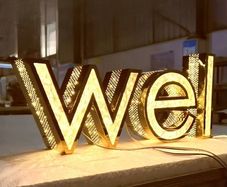 Premium Illuminated 3D Letters with Crystal Effect , Bespoke Shopfront Signage