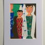 Original drawing original art Peg dolls Figurative artcontemporary Irish Art abstract painting Image 5