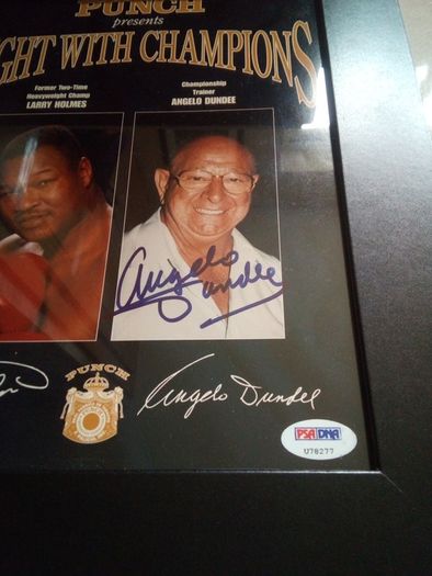 Angelo Dundee Signed Photo Ali's Trainer