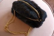 Mini faux fur handbag