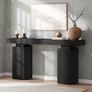 160 cm Long Console Table, Farmhouse Entrance Table Behind Couch, Wooden Foyer Table Image 7