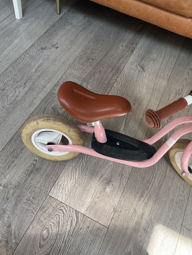 Puky balance bike with basket