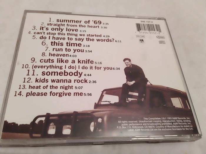 Bryan Adams - So Far So Good Cd
