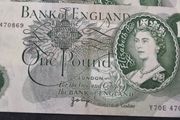 One Pound Banknote England great condition