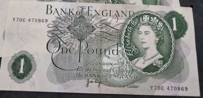 One Pound Banknote England great condition