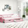 Trundle Bed Tomek + 2 mattresses real wood frame + 2 drawers Image 5