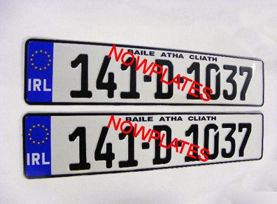 German Pressed Plates x 2  (1Pair)
