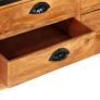 4-Tier Bookcase with 6 Drawers 122x36x181 cm Solid Mango Wood Image 7