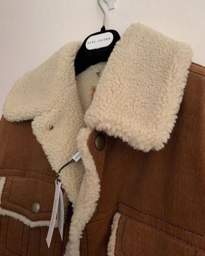 Marc Jacobs Tan Corduroy & Faux Sheepskin Jacket