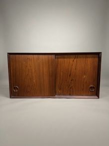 Scandinavian Mid-Century Wall Shelving Unit in Rosewood