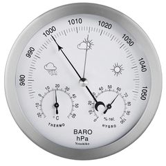 Stainless Steel Analog Barometer