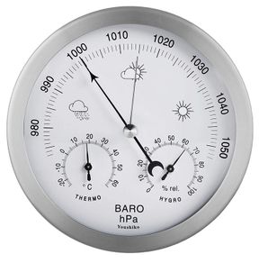 Stainless Steel Analog Barometer