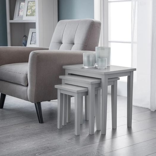 3 Piece Nest Of Tables Free P&p (multiple Colours Available)