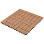 22 pcs Decking Tiles 30x30 cm 2 sqm WPC Black Image 2