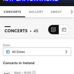 ray laMontagne tickets front Row 20th May