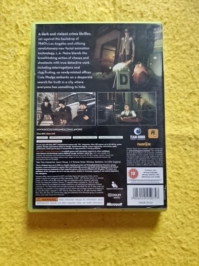 L A Noire  xbox 360 games Original