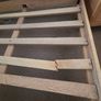 Double Wooden Bed and Drawer Image 3