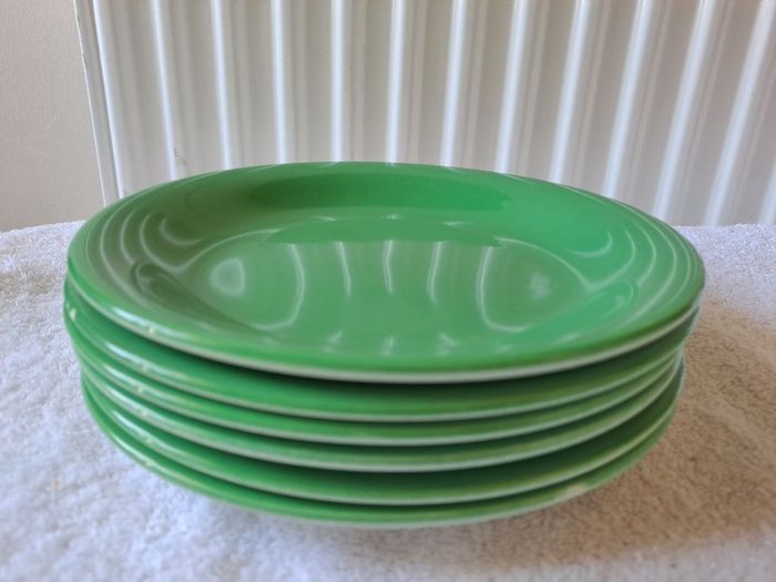Vintage green John Tams plates