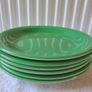 Vintage green John Tams plates Image 3