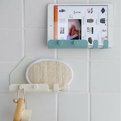 Multifuntion Storage Stand Charging Holder Wall Mount Bracket For Mobile Phone