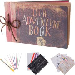 Our Adventure Book Pixar Up Handmade DIY Family Scrapbook Photo Album Expandable 11.6x7.5 Inches 80 Pages