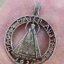 Vintage Magna Mater Austriae 1934 Cut 5 Schilling Silver Coin Pendant Image 4