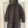Zara Black / Dark Green Reversible Water Repellent Long Puffer Coat L Image 2