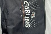 Carling black label,advertising shaving or hand gear kig bag,buyer collects or pays postage thank you, see pictures for condition, sold as is.