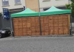 Commercial GAZEBO 3x3m extra strong pop up frame (includes 3 side walls)