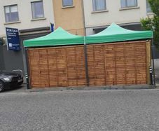 Commercial GAZEBO 3x3m extra strong pop up frame (includes 3 side walls)