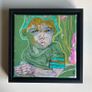 Framed Original Abstract Portrait of Baby Boy Toddler  Original Irish Art Image 4