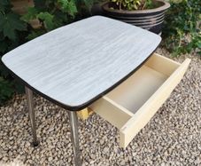 Vintage Formica Mid Century 50s Side Table Original