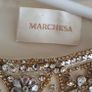 MARCHESA 100% silk mini dress with jewel encrusted scooped neck Sz 10 - Rrp 495 USD Image 7