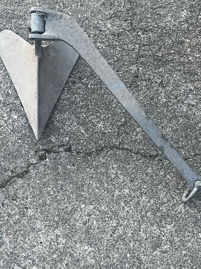 10lb plough anchor. Galvanized. Good condition