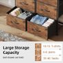 8 Drawers Chest of Drawers, Fabric Storage Dresser Vertical with Spacious Wooden Tabletop Image 6