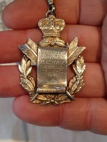 1922 Royal Order Of The Buffalo Sterling Silver Medal 20.6G