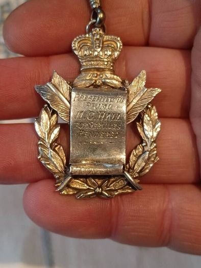 1922 Royal Order Of The Buffalo Sterling Silver Medal 20.6G
