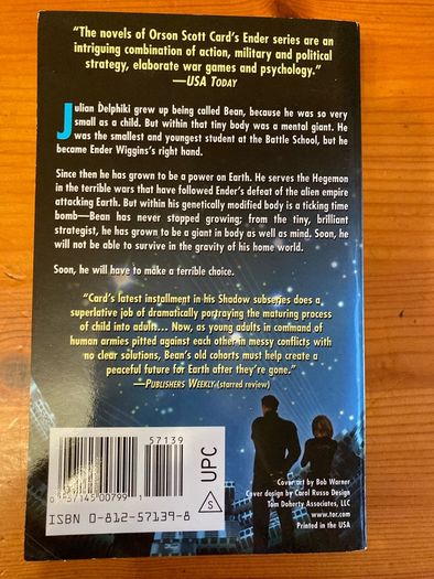 Science-Fiction books: 'The Ender's Shadow' series