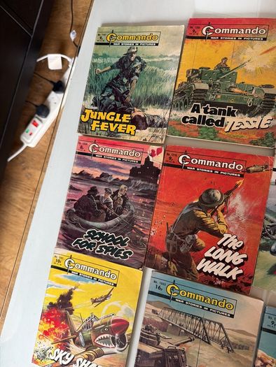 Commando books magazines x 9