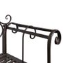 Garden Bench 132 cm Steel Antique Brown Image 3