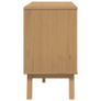 Sideboard White and Brown 114x43x73.5 cm Image 5