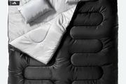 sleeping bag for couple color blue