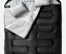 sleeping bag for couple color blue