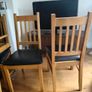 4 solid wood chairs Image 3