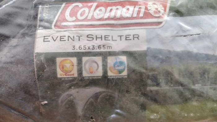 coleman event shelter TORN