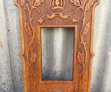 Antique hand carved frame with (Gott mit uns)c1915