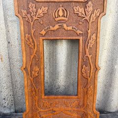 Antique hand carved frame with (Gott mit uns)c1915