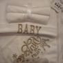 Welcome to the World, Little Princess 10 Piece Baby Gift Set (Gold Lettering, 100% Cotton) Image 4